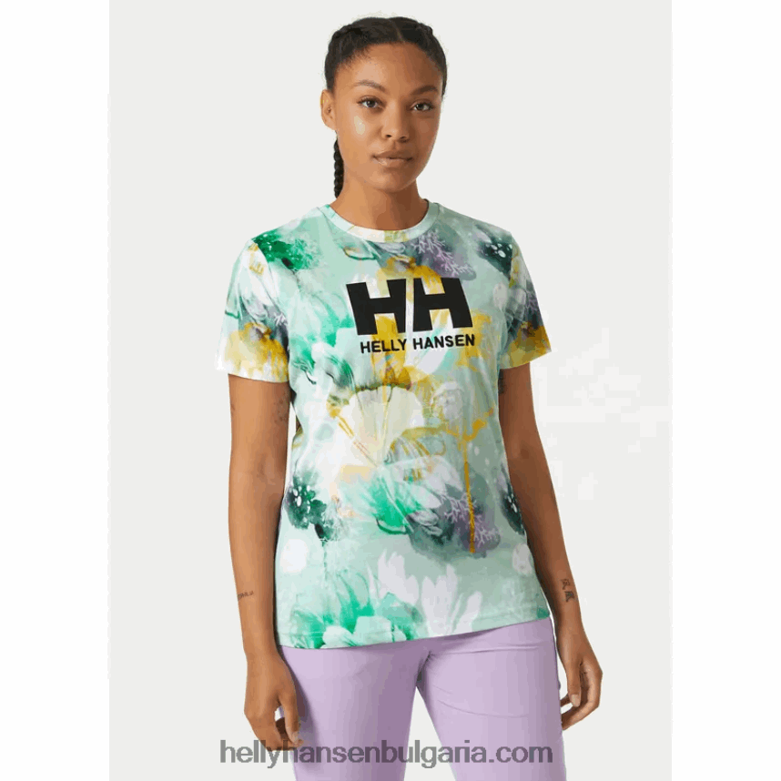 Жени дамска тениска с лого hh esra 80V22D1966 военноморски флот Helly-Hansen
