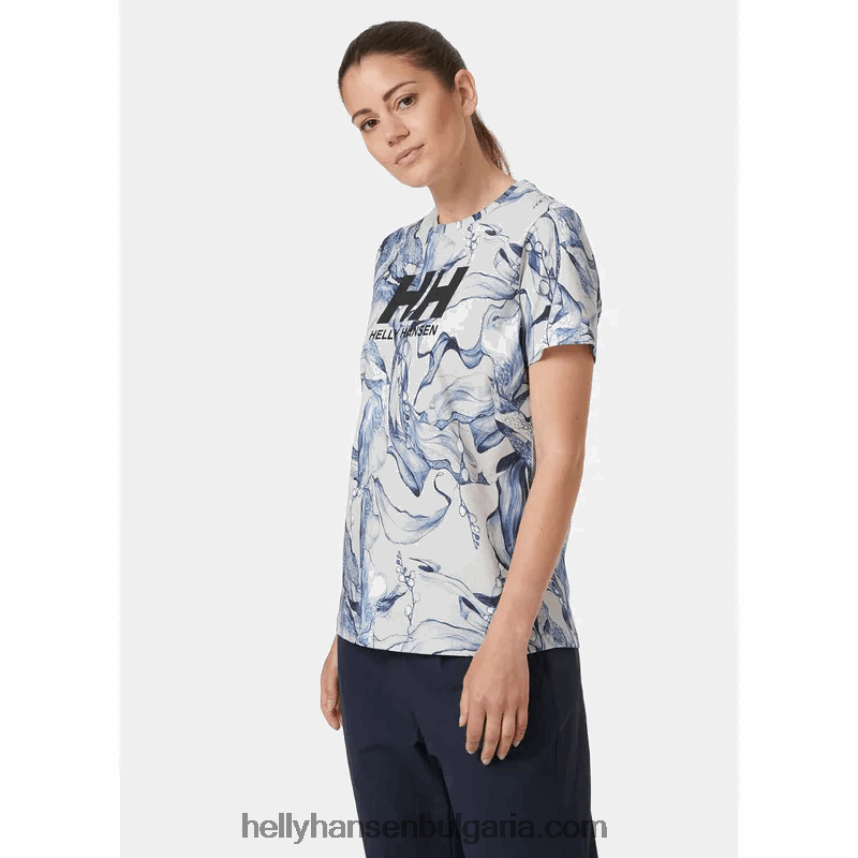 Жени дамска тениска с лого hh esra 80V22D1967 нефрит есра Helly-Hansen