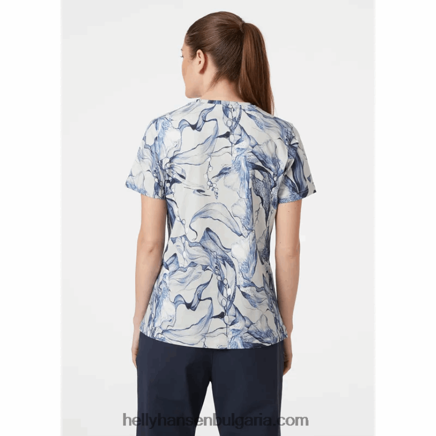 Жени дамска тениска с лого hh esra 80V22D1967 нефрит есра Helly-Hansen