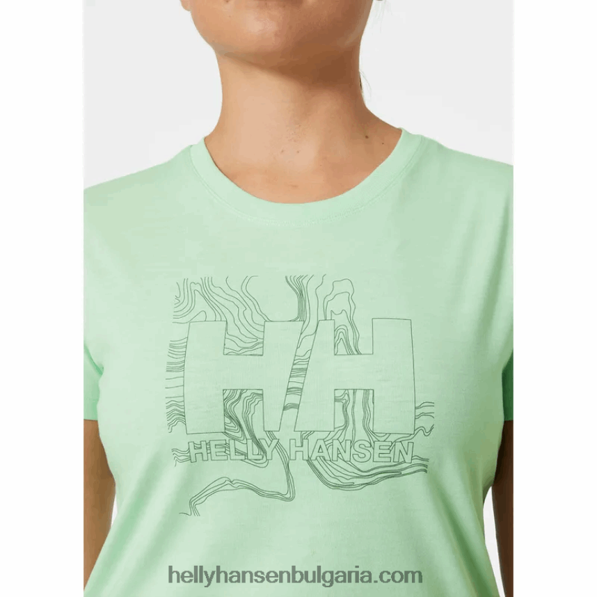 Жени дамска тениска с лого hh tech 80V22D2215 теракота Helly-Hansen