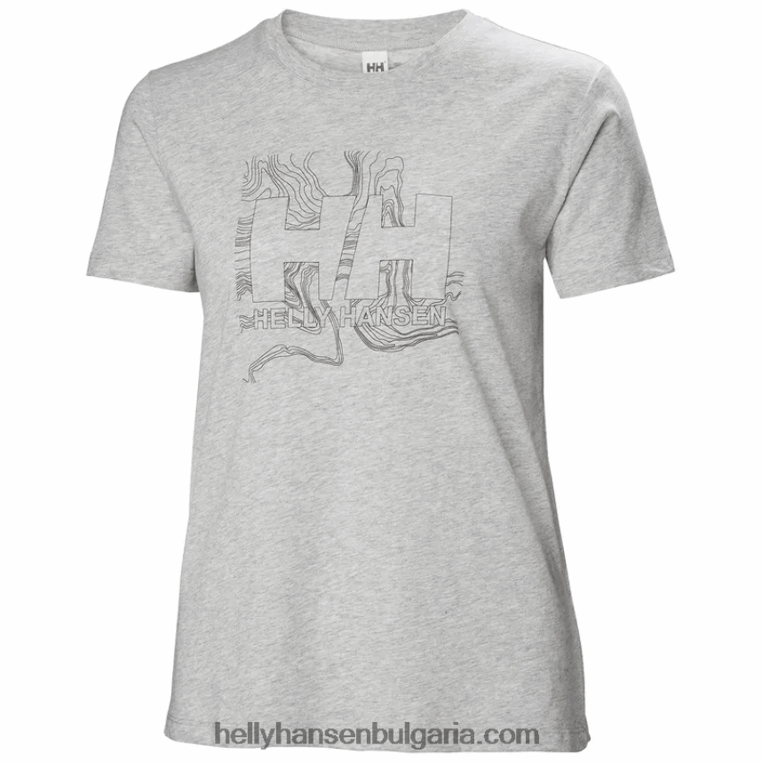 Жени дамска тениска с лого hh tech 80V22D2216 мента Helly-Hansen