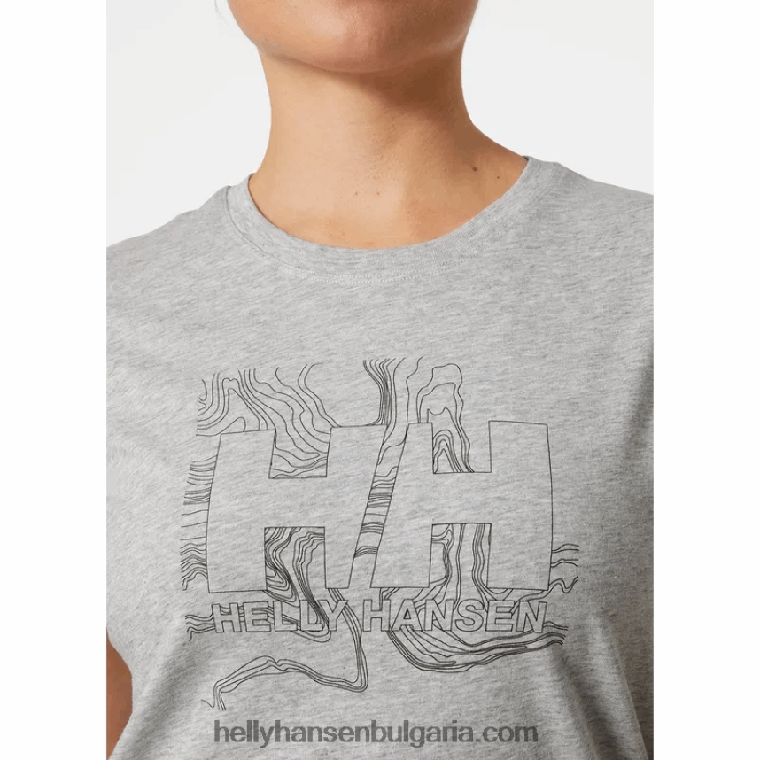 Жени дамска тениска с лого hh tech 80V22D2216 мента Helly-Hansen