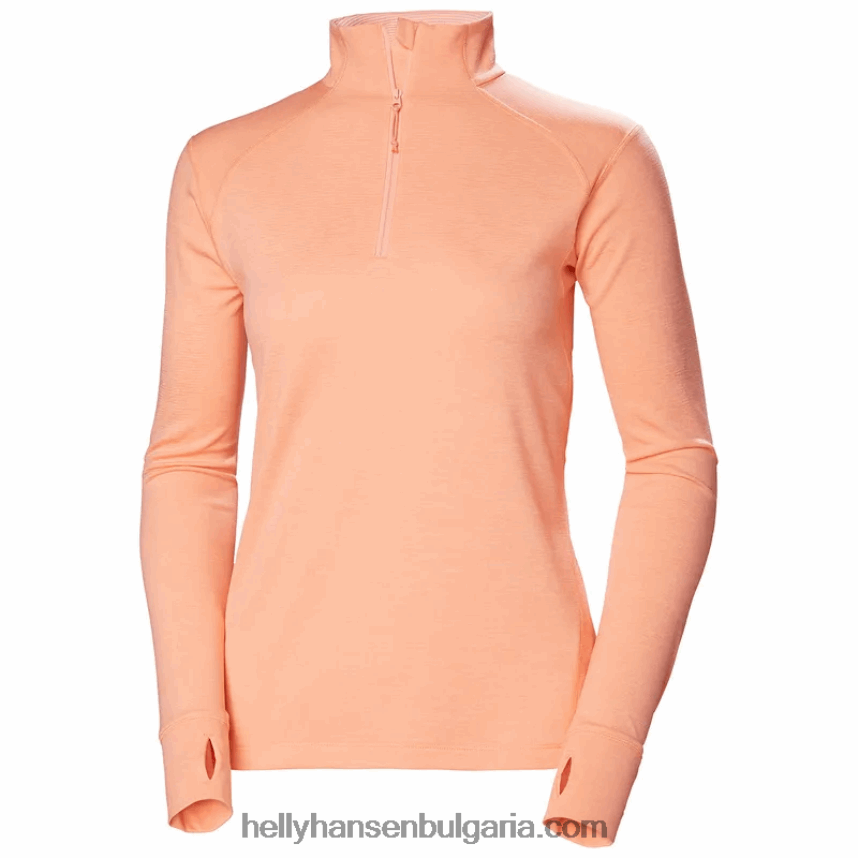 Жени дамска тениска lifa tech lite 1/2 цип 80V22D2203 нефрит есра Helly-Hansen