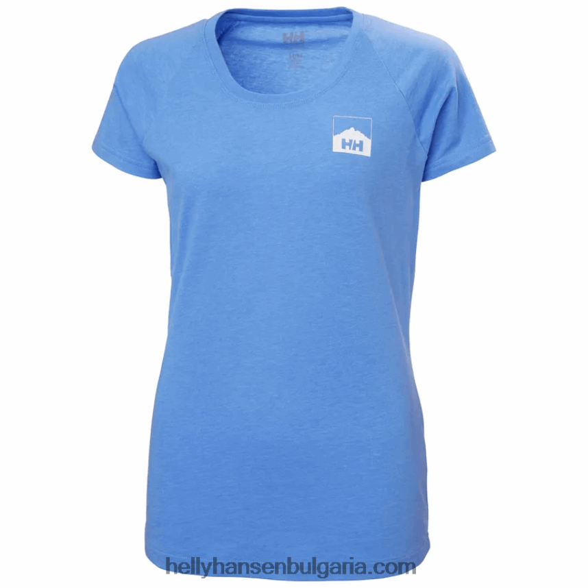 Жени дамска тениска с падащи графики nord 80V22D1992 бяло Helly-Hansen