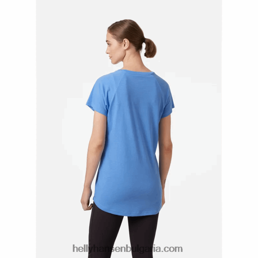 Жени дамска тениска с падащи графики nord 80V22D1992 бяло Helly-Hansen