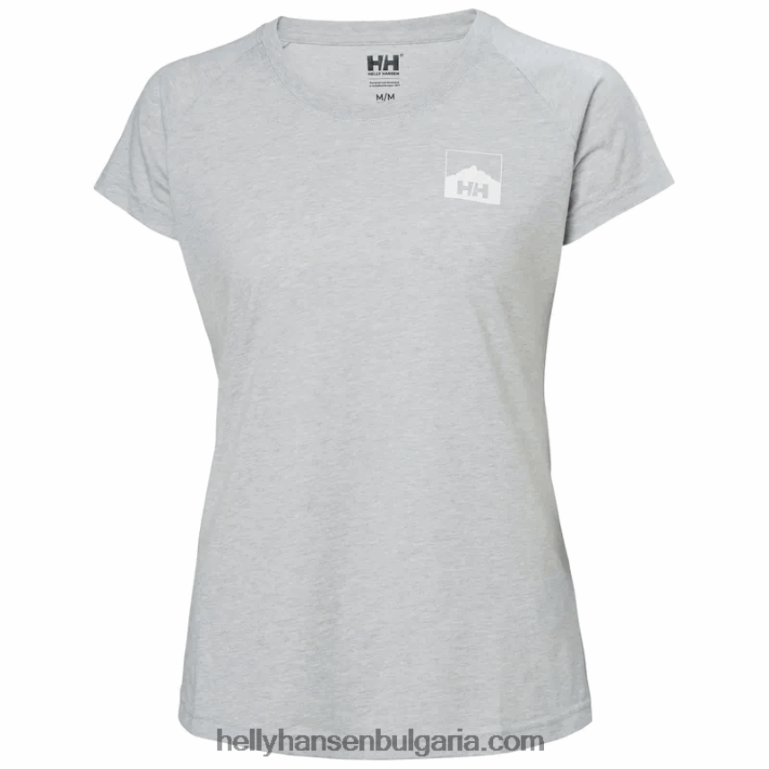 Жени дамска тениска с падащи графики nord 80V22D1993 скаген синьо Helly-Hansen