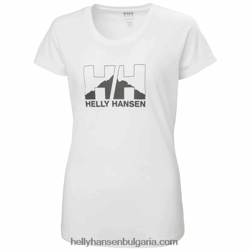 Жени дамска тениска с падащи графики nord 80V22D1994 сив меланг Helly-Hansen