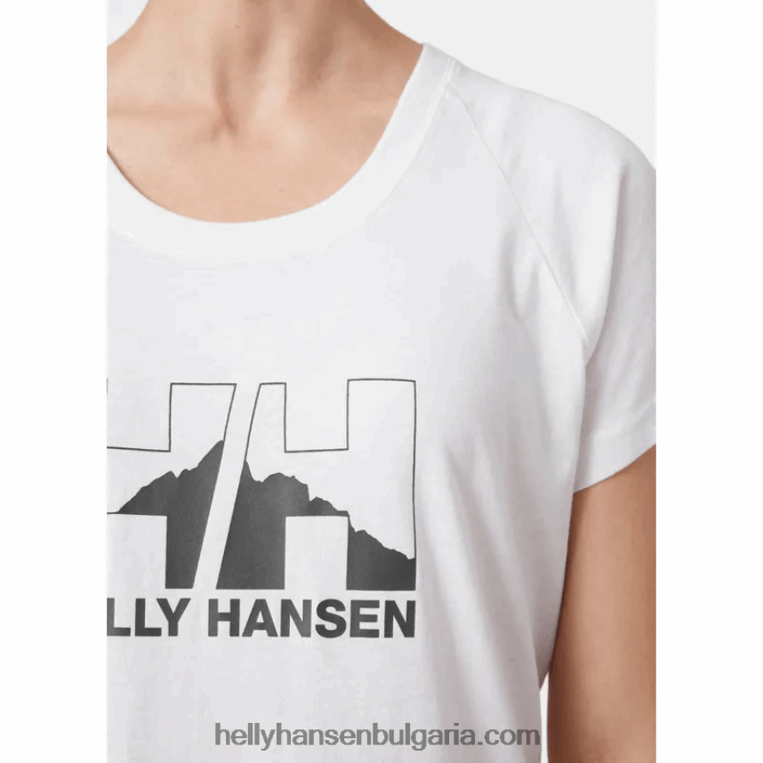 Жени дамска тениска с падащи графики nord 80V22D1994 сив меланг Helly-Hansen