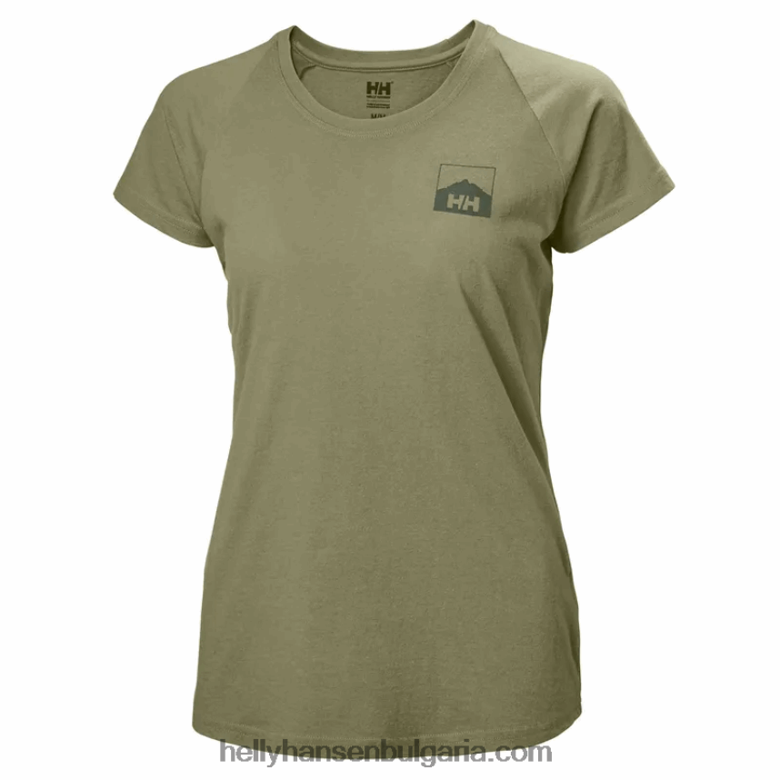 Жени дамска тениска с падащи графики nord 80V22D1995 бяло Helly-Hansen