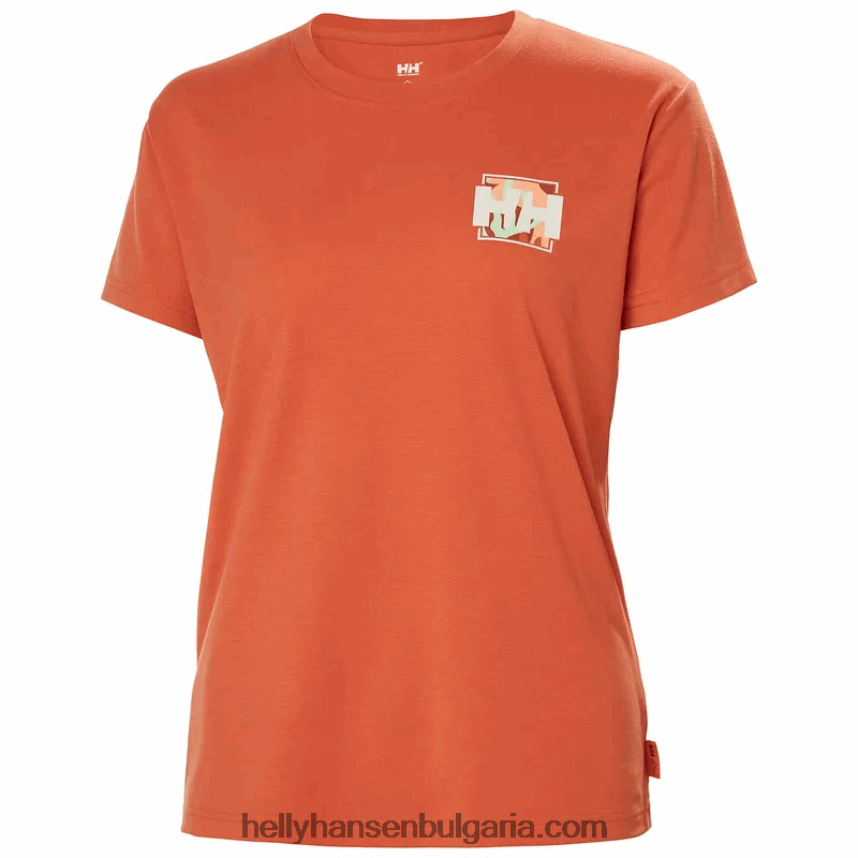 Жени дамска тениска с рециклирана графика skog 80V22D1957 военноморски флот Helly-Hansen