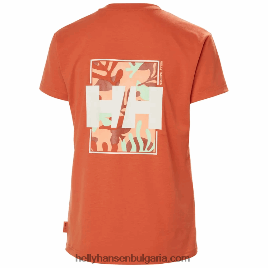 Жени дамска тениска с рециклирана графика skog 80V22D1957 военноморски флот Helly-Hansen