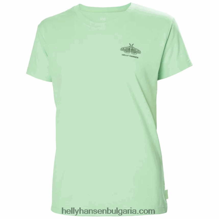 Жени дамска тениска с рециклирана графика skog 80V22D1958 теракота Helly-Hansen