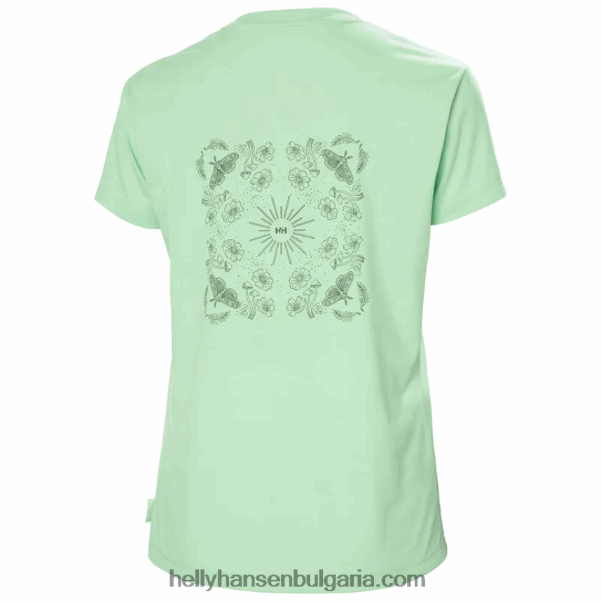 Жени дамска тениска с рециклирана графика skog 80V22D1958 теракота Helly-Hansen