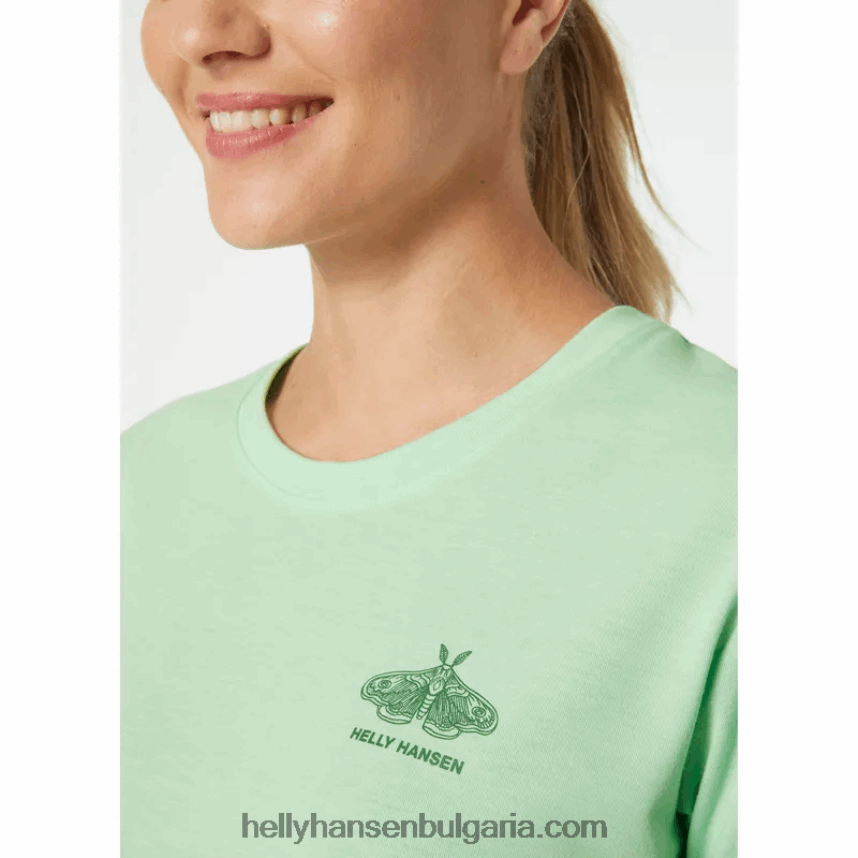 Жени дамска тениска с рециклирана графика skog 80V22D1958 теракота Helly-Hansen