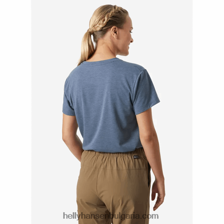Жени дамска тениска с рециклирана графика skog 80V22D1959 мента Helly-Hansen