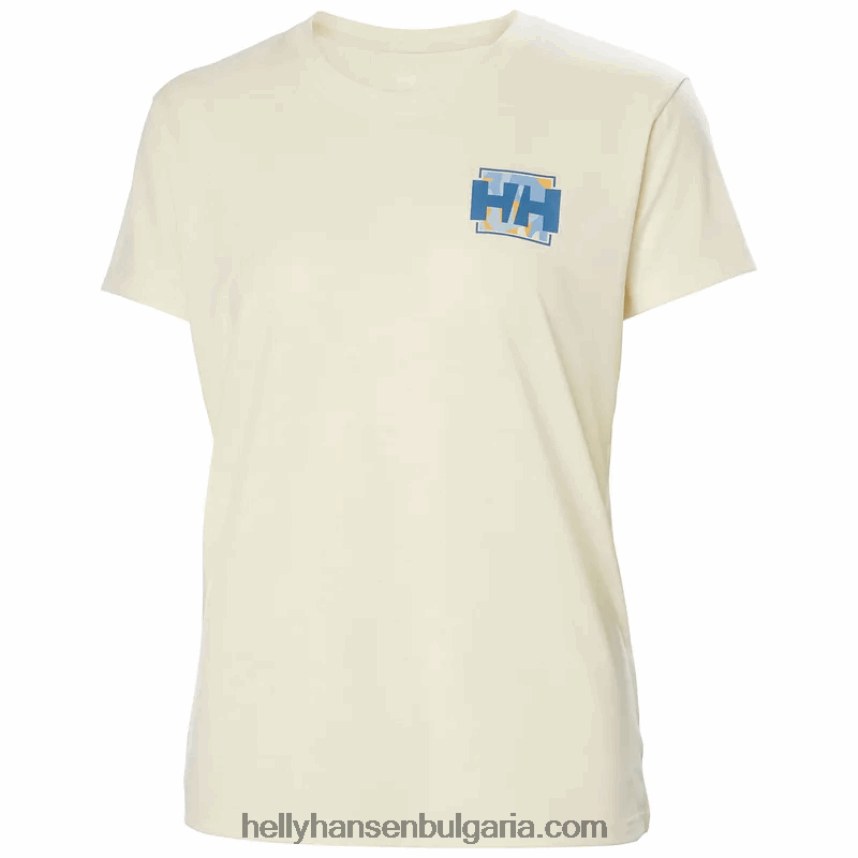 Жени дамска тениска с рециклирана графика skog 80V22D1960 океан мелан Helly-Hansen