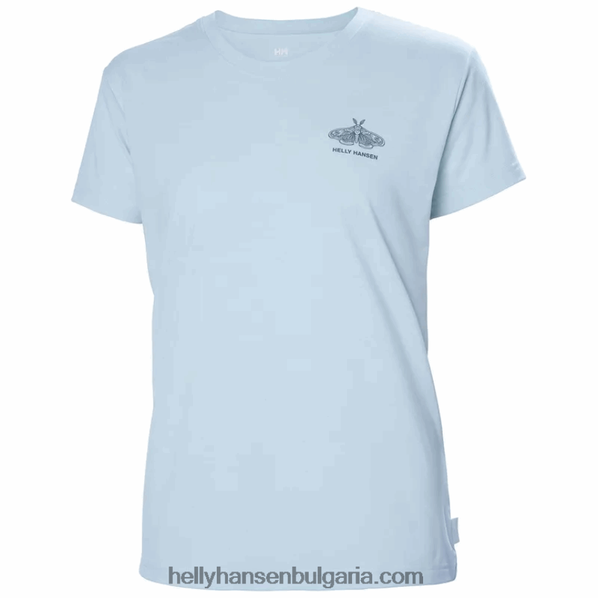 Жени дамска тениска с рециклирана графика skog 80V22D1961 сняг Helly-Hansen