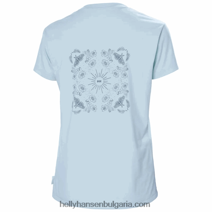 Жени дамска тениска с рециклирана графика skog 80V22D1961 сняг Helly-Hansen