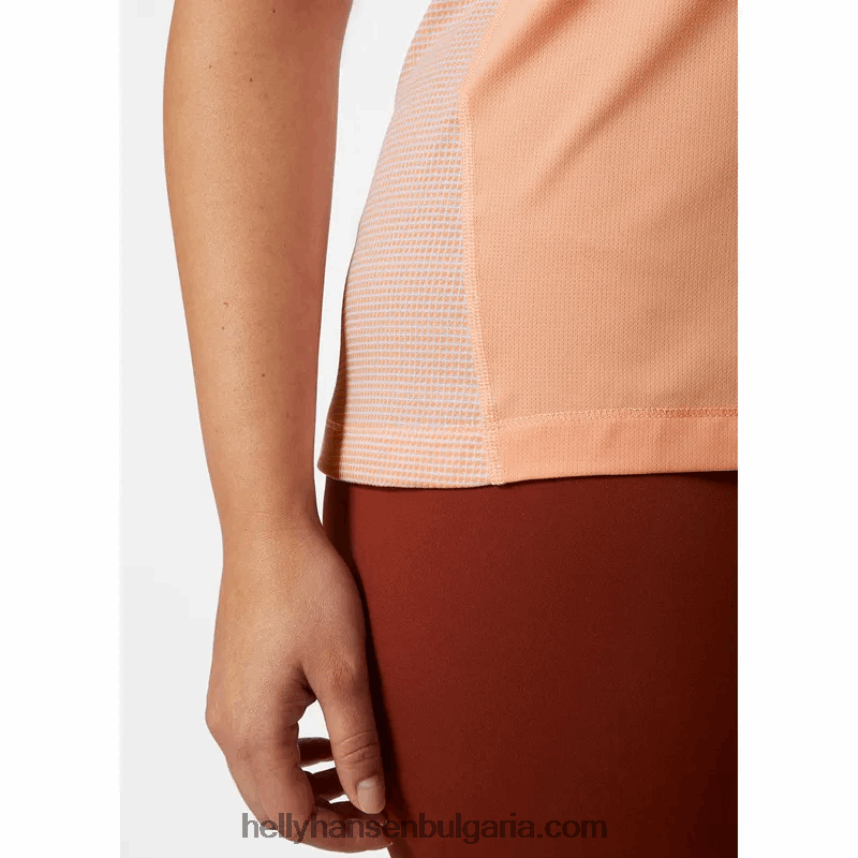 Жени дамска тениска tech trail 80V22D2702 бял черен Helly-Hansen