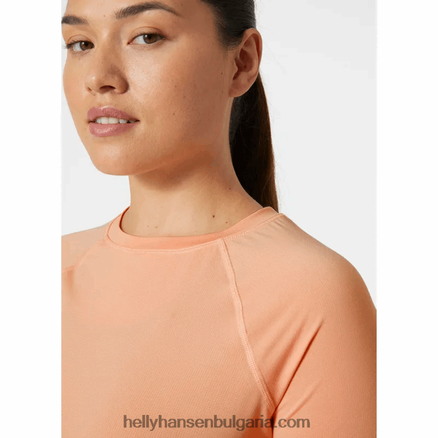 Жени дамска тениска tech trail 80V22D2702 бял черен Helly-Hansen