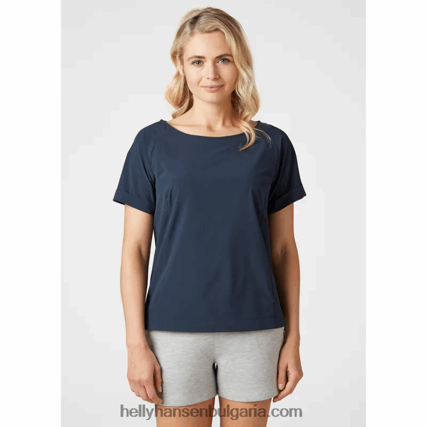Жени дамска тениска thalia 80V22D1979 военноморски флот Helly-Hansen