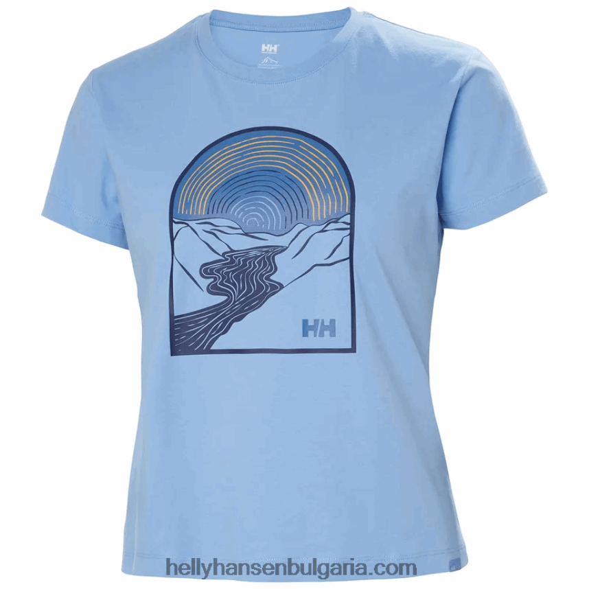 Жени w f2f тениска от органичен памук 2.0 80V22D2207 мента Helly-Hansen