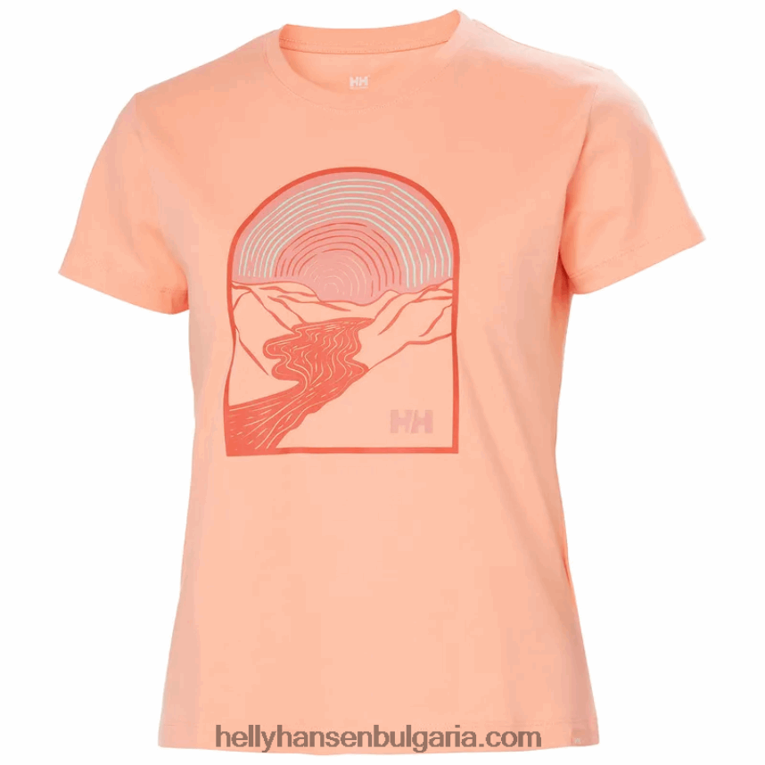 Жени w f2f тениска от органичен памук 2.0 80V22D2208 светло син Helly-Hansen