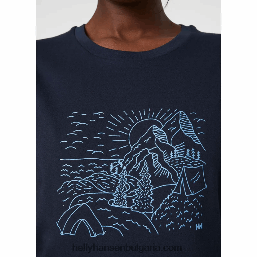 Жени w f2f тениска от органичен памук 2.0 80V22D2209 розов кварц Helly-Hansen