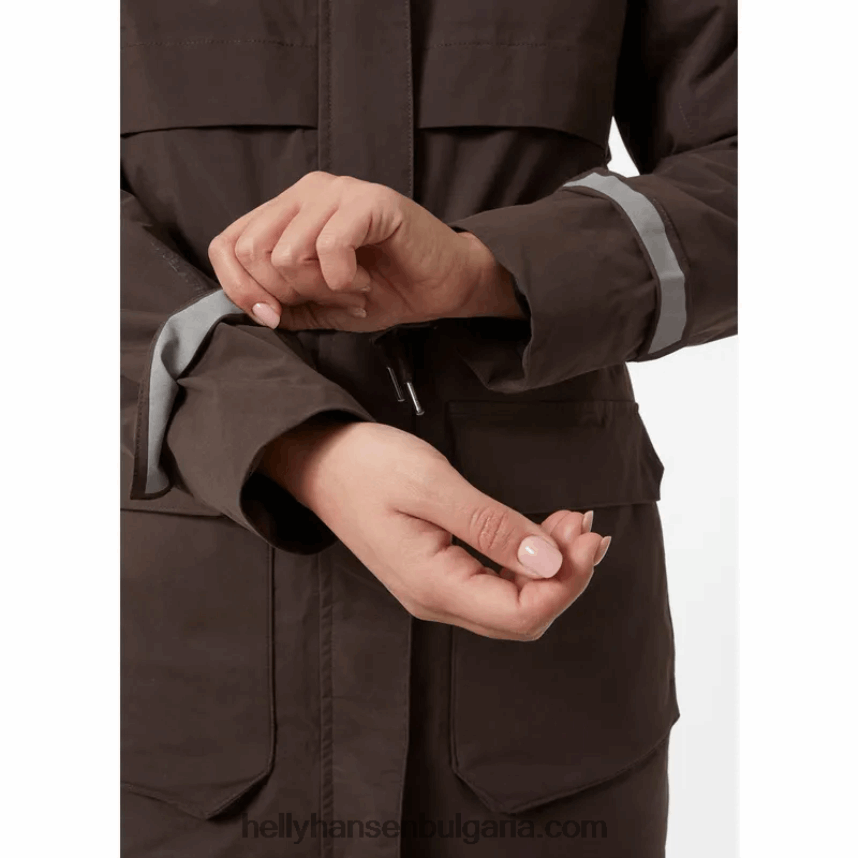 Жени дамска бойна изолирана парка 2.0 80V22D1610 военноморски флот Helly-Hansen