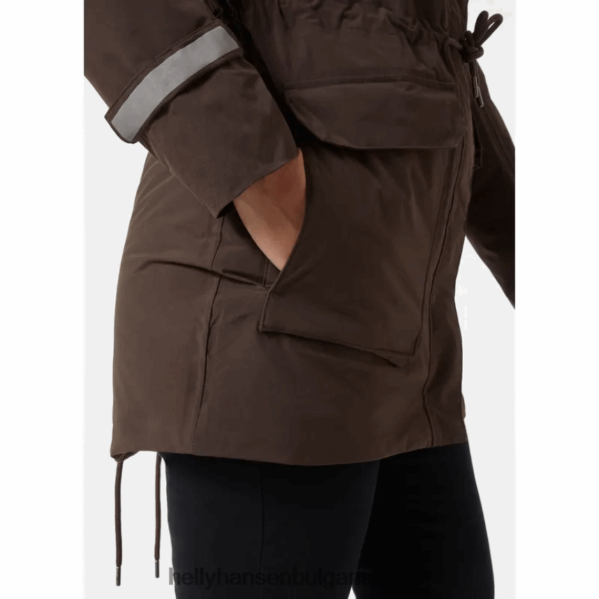 Жени дамска бойна изолирана парка 2.0 80V22D1610 военноморски флот Helly-Hansen