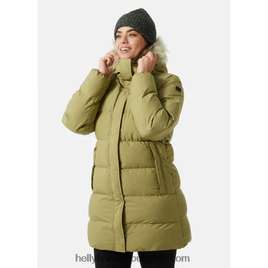 Жени дамска пухкава зимна парка на цвят 80V22D2626 прашен сирин Helly-Hansen