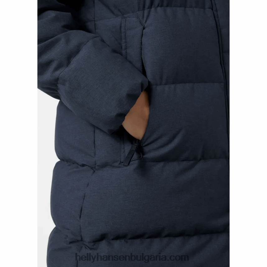 Жени дамска пухкава зимна парка на цвят 80V22D2628 градински чай/черен Helly-Hansen