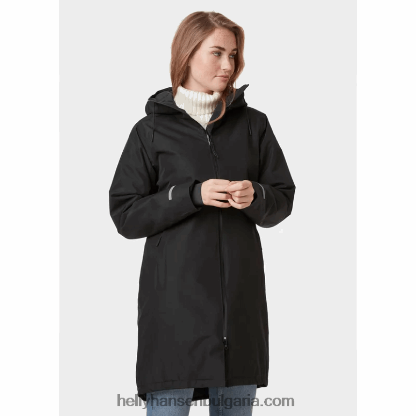 Жени дамски изолиран дъждобран aspire 80V22D1624 най-тъмен spr Helly-Hansen