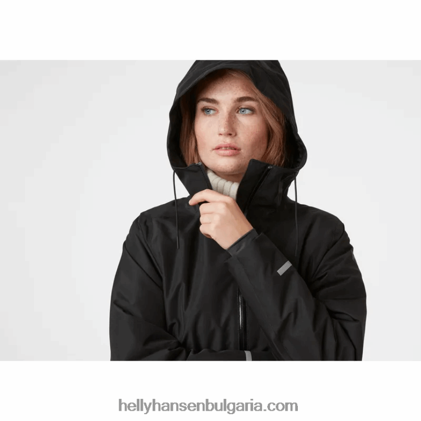 Жени дамски изолиран дъждобран aspire 80V22D1624 най-тъмен spr Helly-Hansen