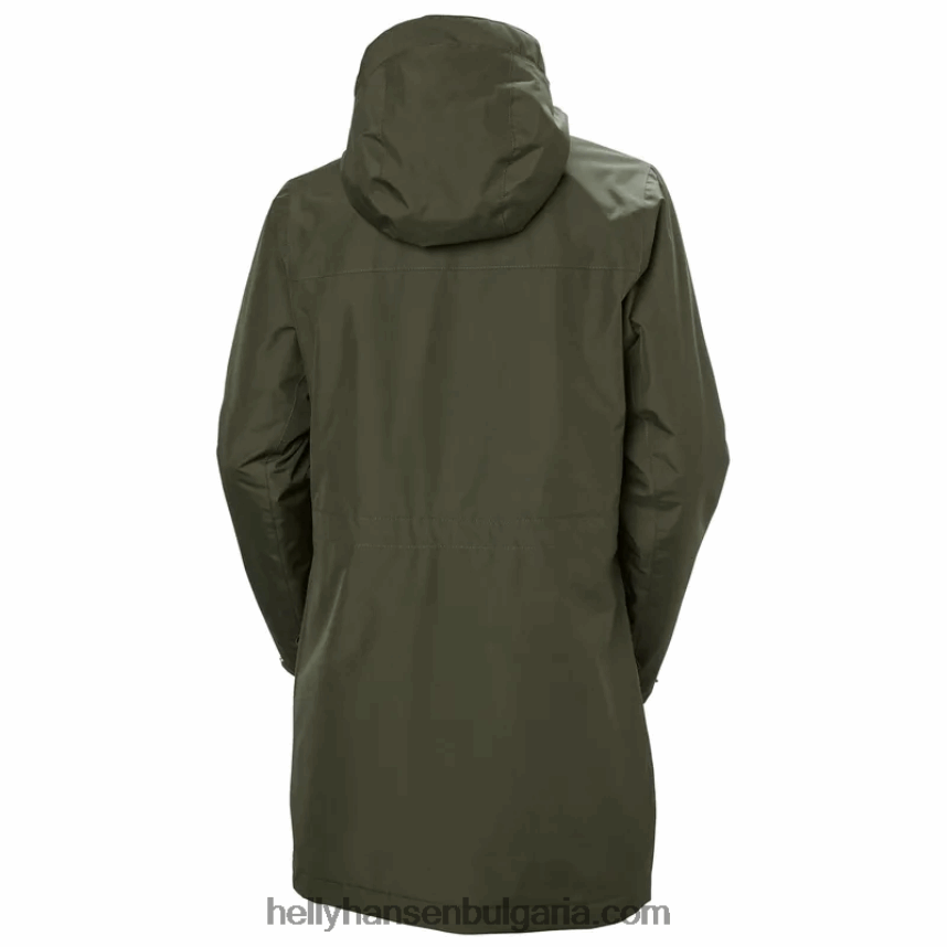 Жени дамска изолирана зимна парка frida 80V22D2634 сив меланг/тъмносиньо Helly-Hansen