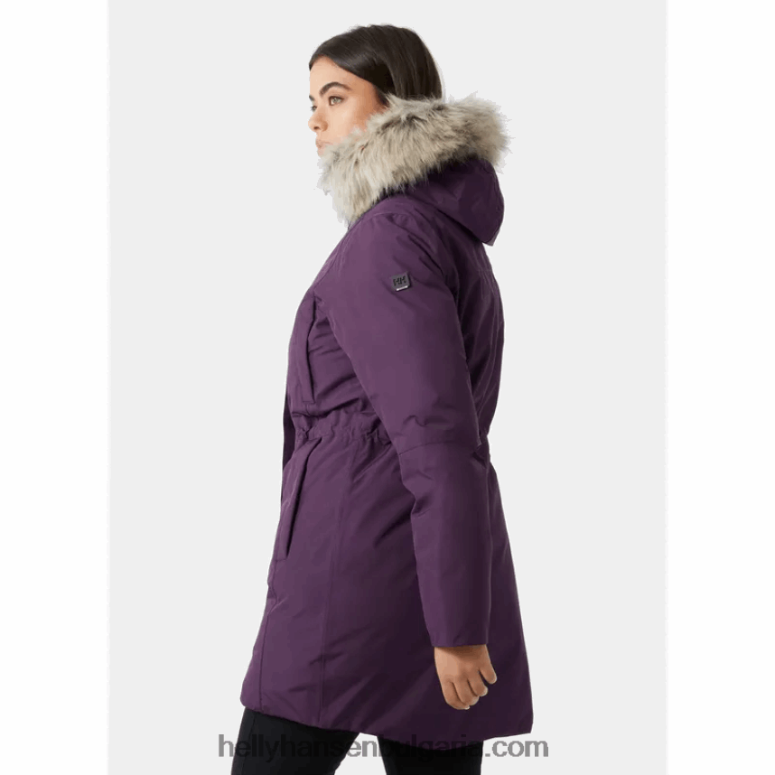 Жени дамска изолирана зимна парка senja 80V22D2629 черно/морско синьо Helly-Hansen