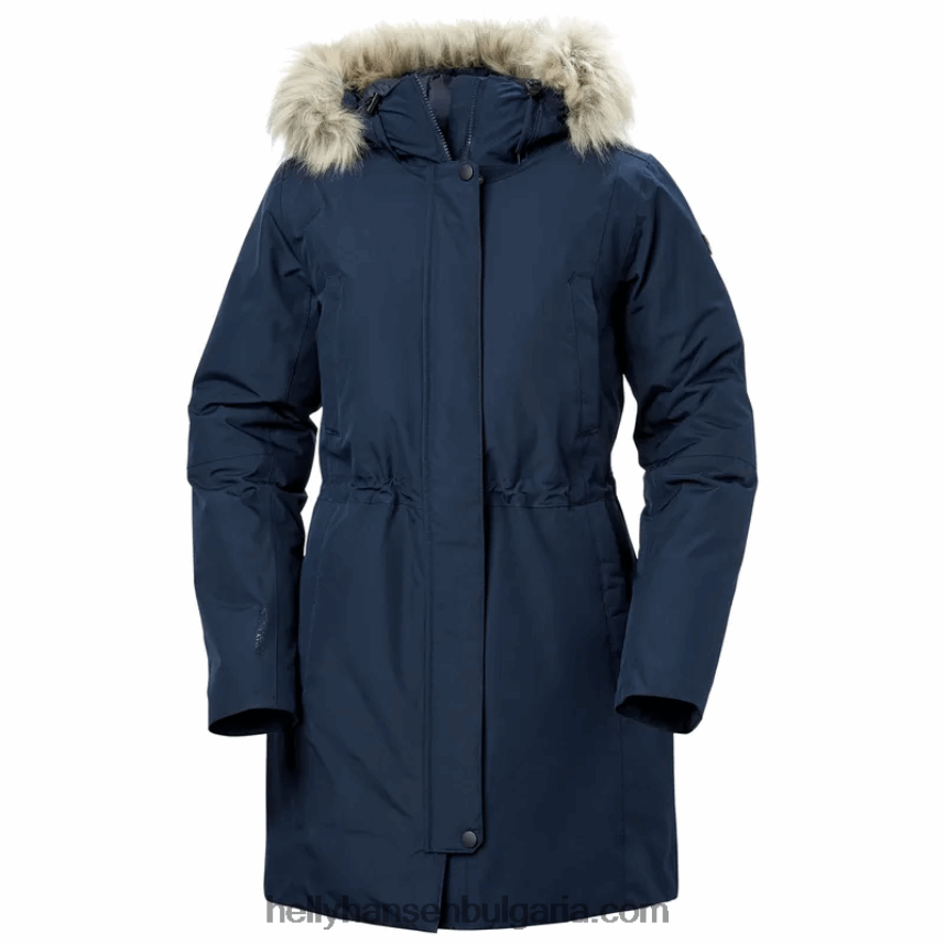 Жени дамска изолирана зимна парка senja 80V22D2633 черен/сив меланг Helly-Hansen