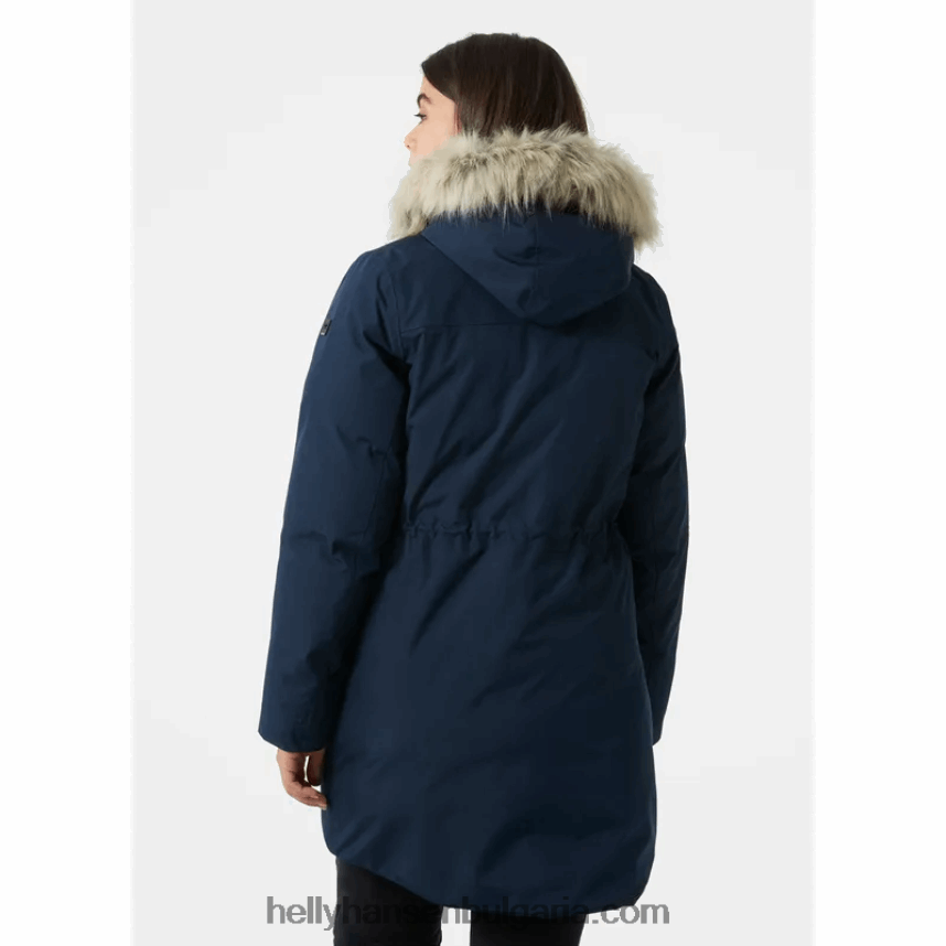 Жени дамска изолирана зимна парка senja 80V22D2633 черен/сив меланг Helly-Hansen