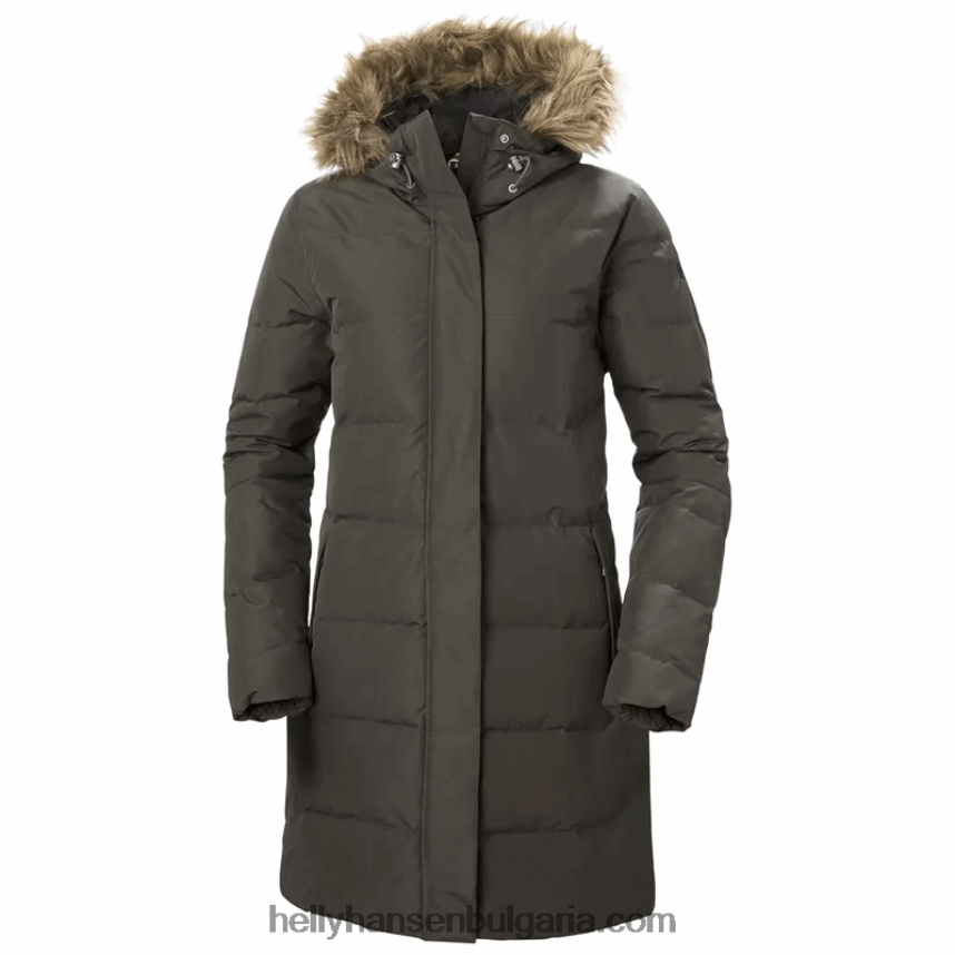 Жени дамска пухена парка aden 80V22D1603 червен Helly-Hansen