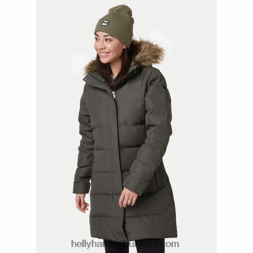 Жени дамска пухена парка aden 80V22D1603 червен Helly-Hansen