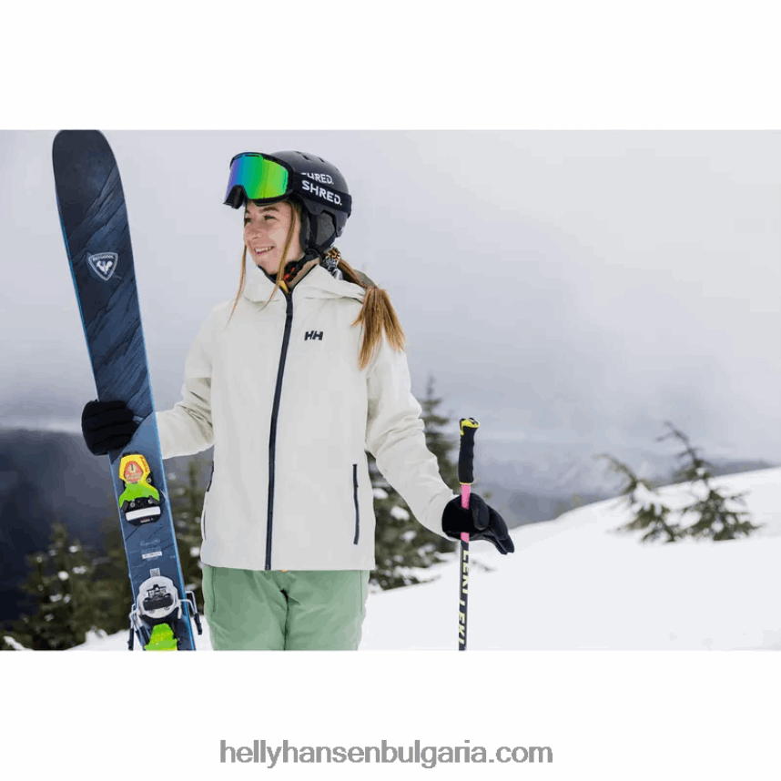 Жени дамско 3-слойно ски яке motionista 80V22D1439 черен Helly-Hansen