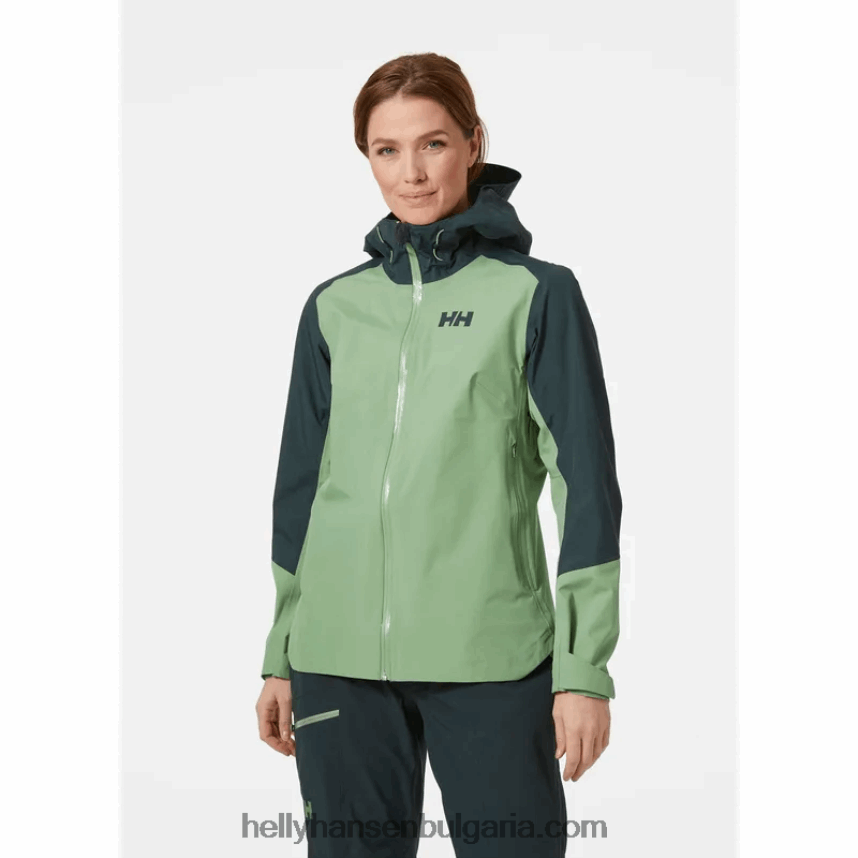 Жени дамско 3-слойно яке verglas 80V22D1447 военноморски флот Helly-Hansen