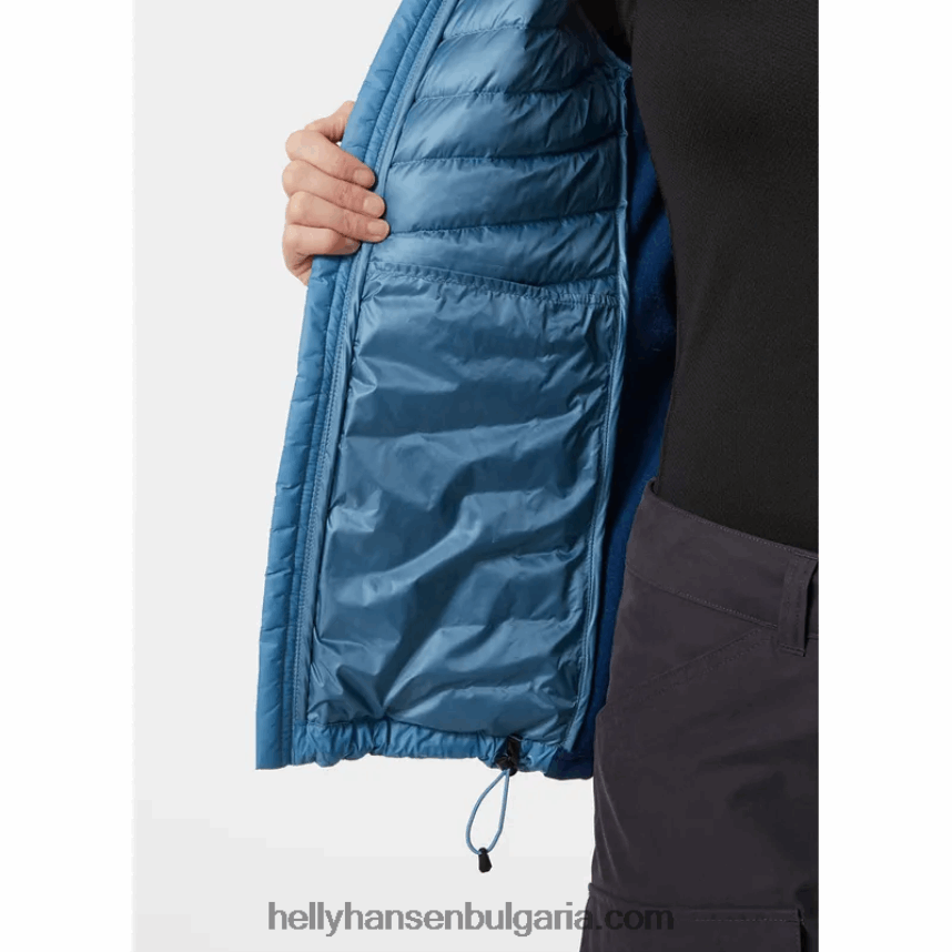 Жени дамски хибриден изолатор с качулка надолу 80V22D1474 черен Helly-Hansen