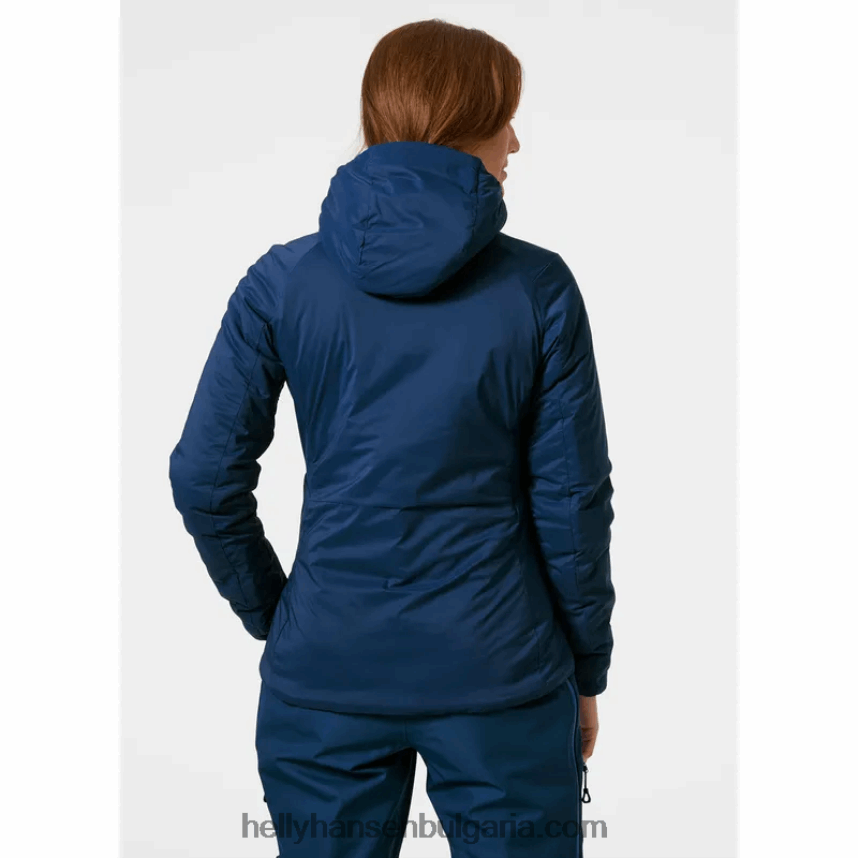 Жени женски разтеглив изолатор с качулка Odin 80V22D1464 скаген синьо Helly-Hansen