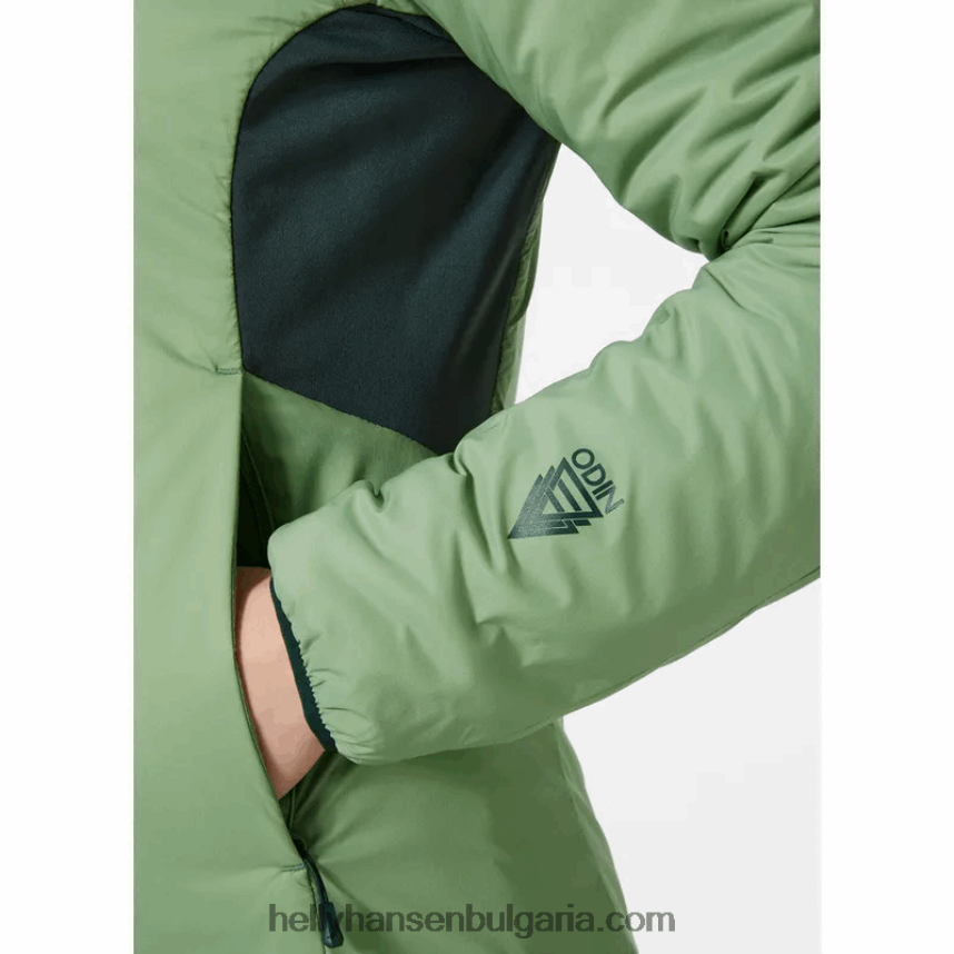 Жени женски разтеглив изолатор с качулка Odin 80V22D1465 океан Helly-Hansen