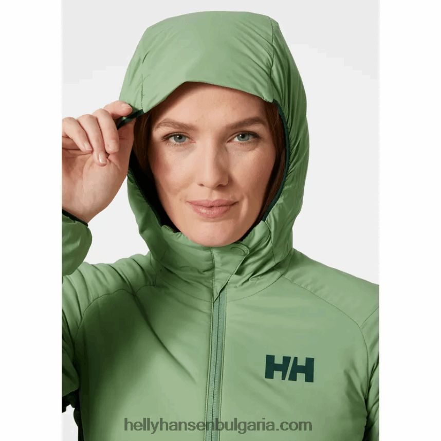 Жени женски разтеглив изолатор с качулка Odin 80V22D1465 океан Helly-Hansen