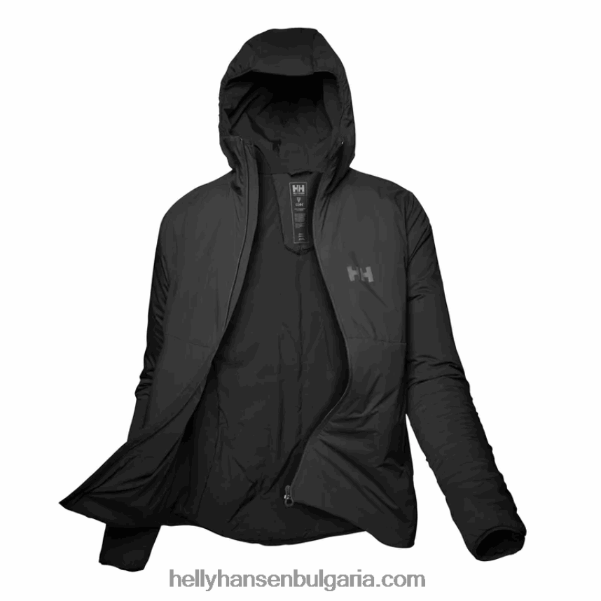 Жени женски разтеглив изолатор с качулка Odin 80V22D1466 нефрит Helly-Hansen