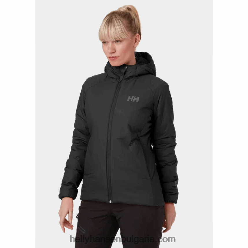 Жени женски разтеглив изолатор с качулка Odin 80V22D1466 нефрит Helly-Hansen