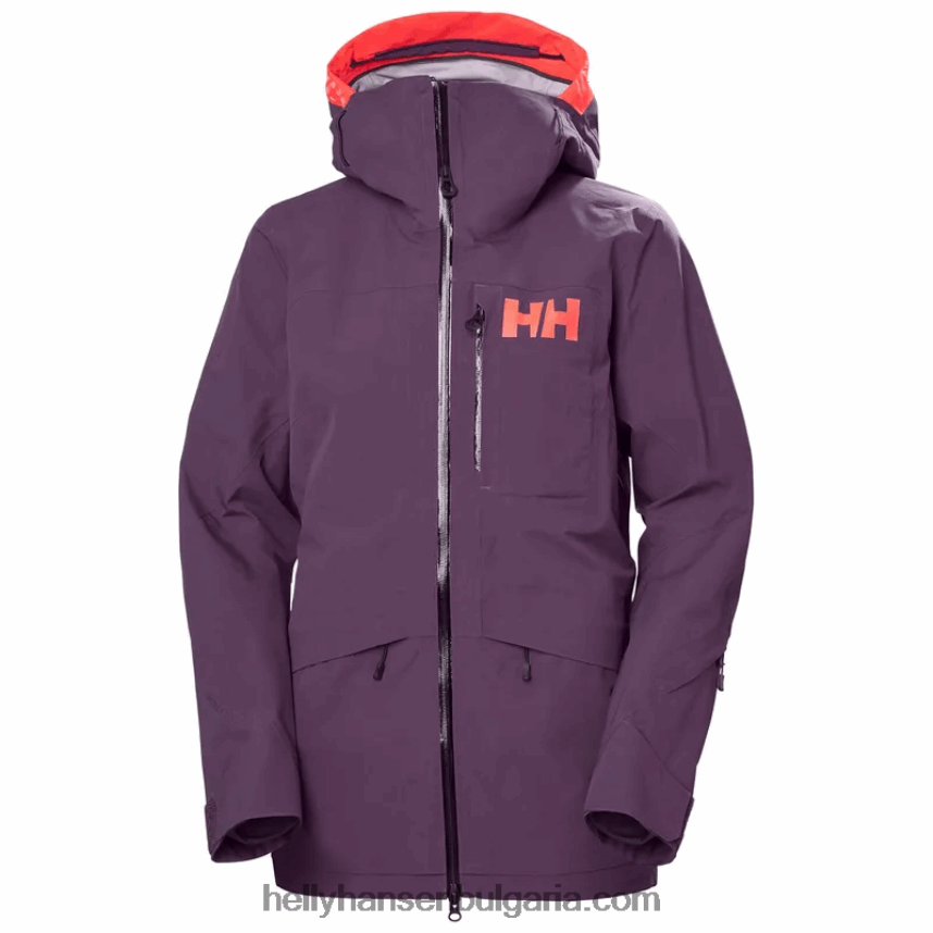 Жени дамско яке aurora infinity ski shell 80V22D1458 въглен ме Helly-Hansen