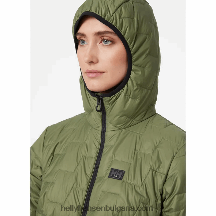 Жени дамско изолиращо яке с качулка lifaloft 80V22D1484 сняг Helly-Hansen